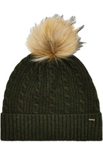 2021 Dubarry Womens Bruff Bobble Hat 9862 - Olive